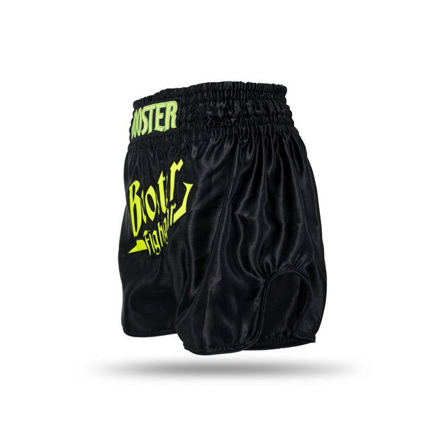 Spodenki do kickboxingu Booster Thunder – Czarne/Żółte