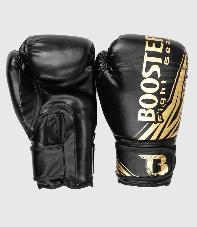 Booster Kickboxing gloves Kids – Black/Gold – Boxing gloves