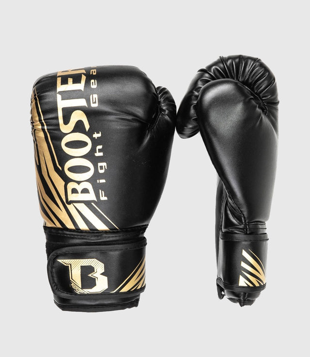 Booster Kickboxing gloves Kids – Black/Gold – Boxing gloves