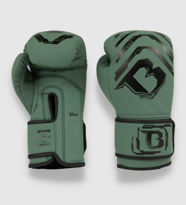 Rękawice bokserskie Booster Kickboks Youth Elite Kids – Khaki/Czarne