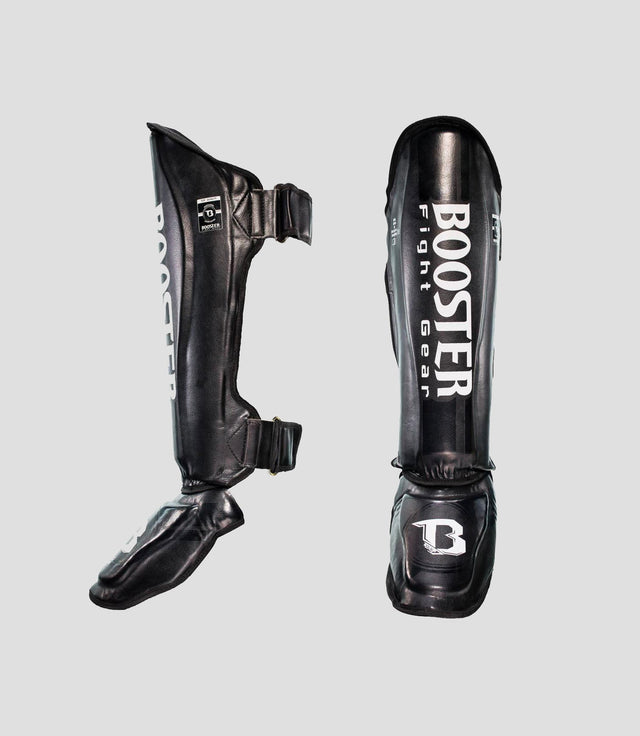 Ochraniacze na piszczele Booster Kickboks V3 – Czarne – Ochraniacze na piszczele