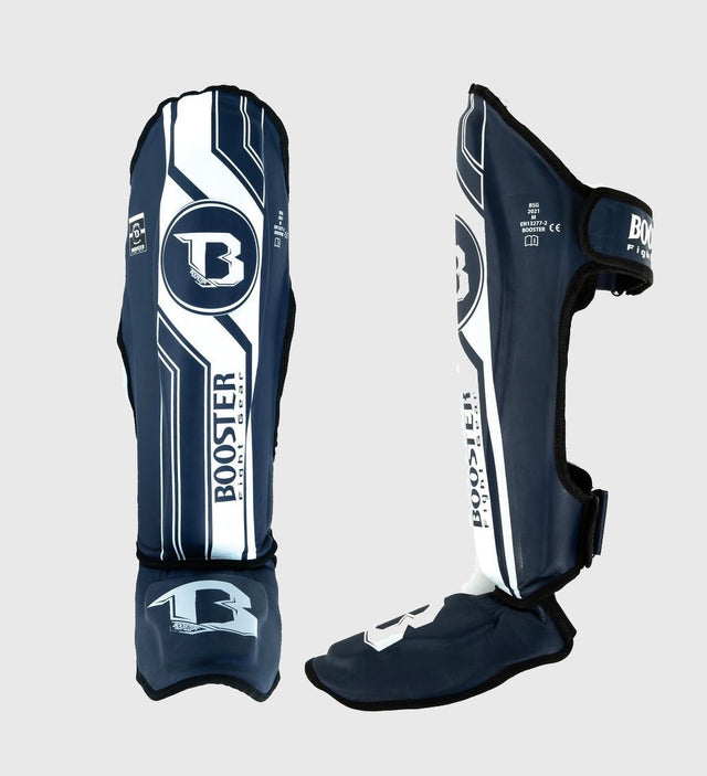 Booster Shin guards V9 - Blue/White - Shin guards