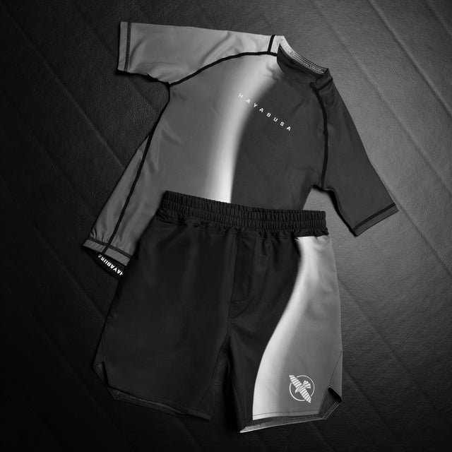 Hayabusa Rashguard Apex Nova Korte Mouwen Kinderen - Zwart