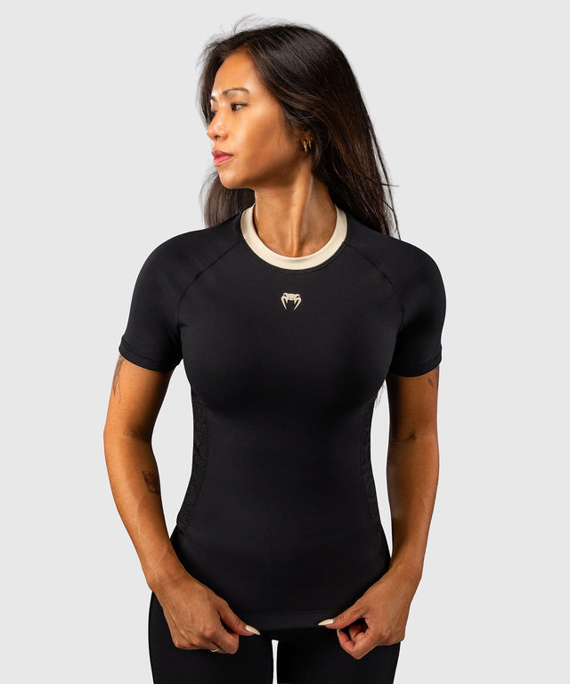 Rashguard Venum Viper maniche corte da donna – Nero