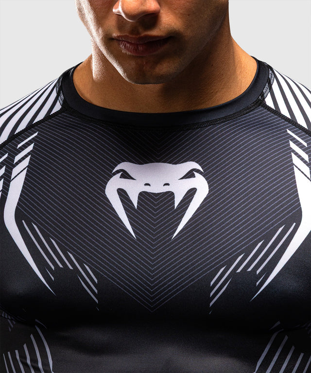 Rashguard Venum No-Gi 6.0 Dlouhé rukávy – Černá/Bílá