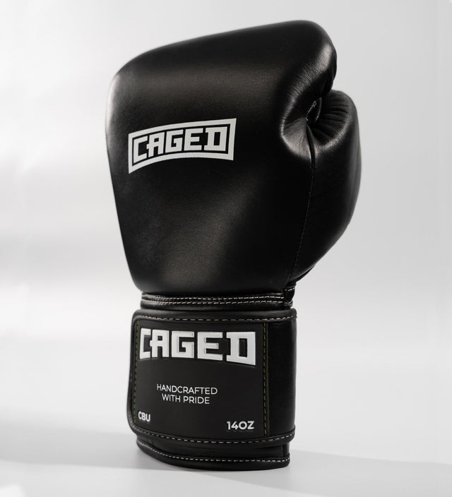 Caged Boxing gloves 'X' Series - Black/White - Boxing gloves