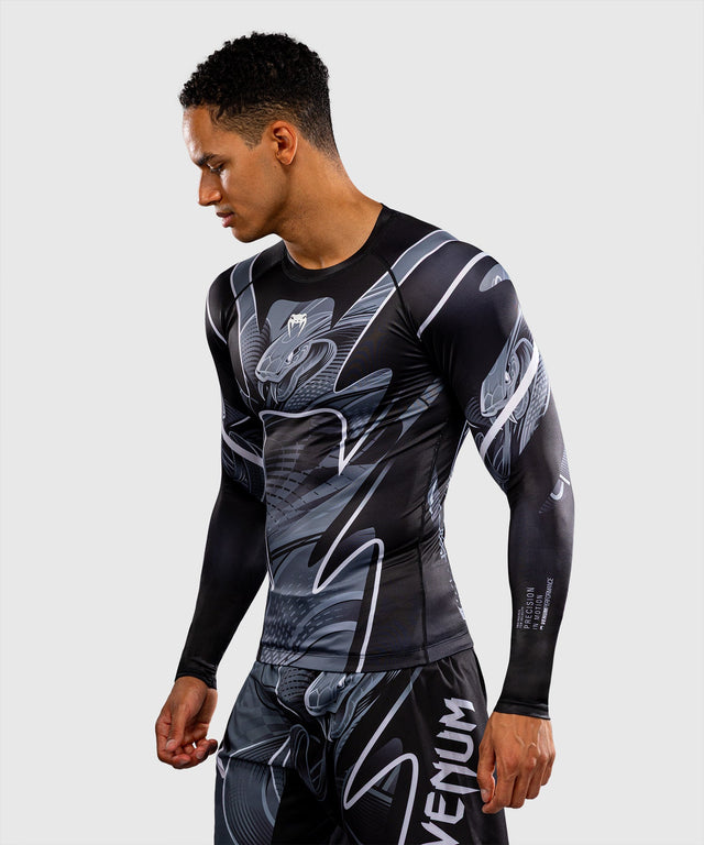 Rashguard Venum Crimson Viper 2.0 Mangas Compridas – Preto/Cinzento