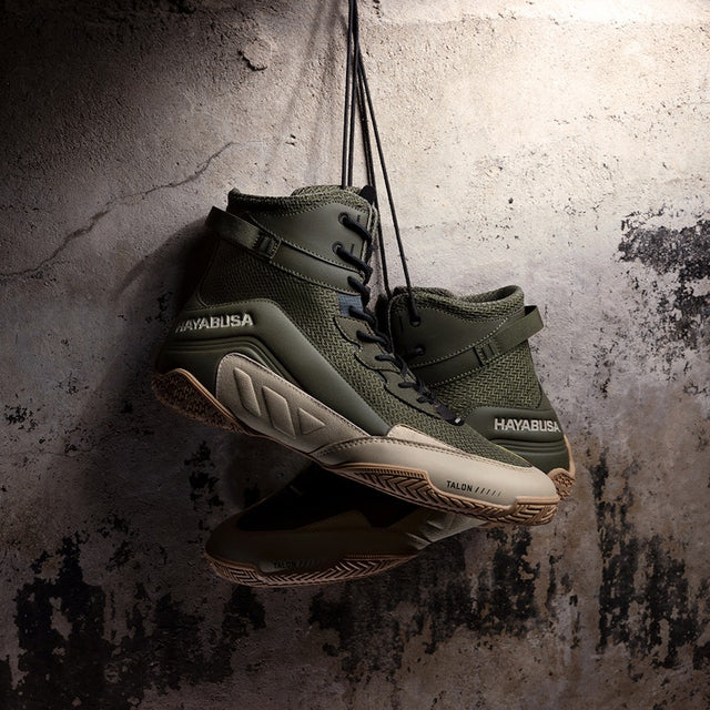 Buty bokserskie Hayabusa Talon – Khaki/Beż