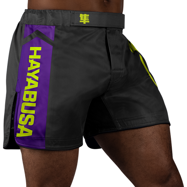 Hayabusa MMA Shorts Icon - Zwart/Neon
