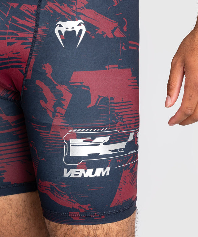 Spodenki MMA Venum UFC Zenith – Granatowy/Bordowy/Srebrny