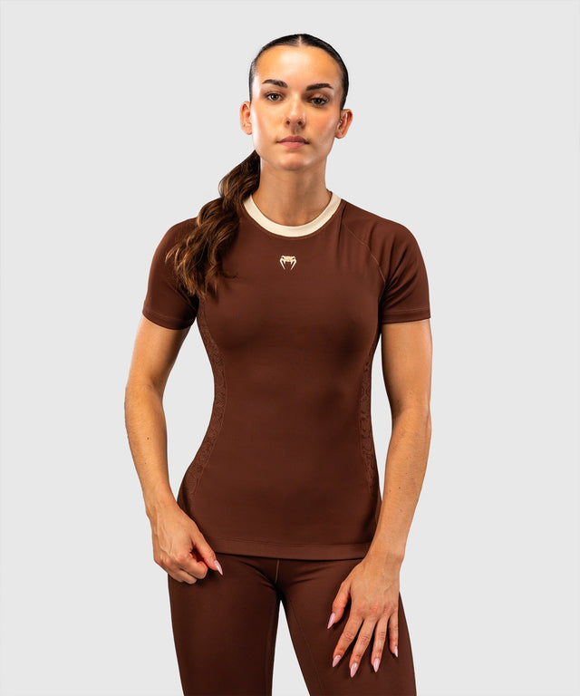 Rashguard Venum Viper Maniche Corte Donna – Marrone
