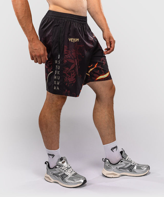 Venum Trainingsshorts Sukuna - Zwart/Lichtbeige