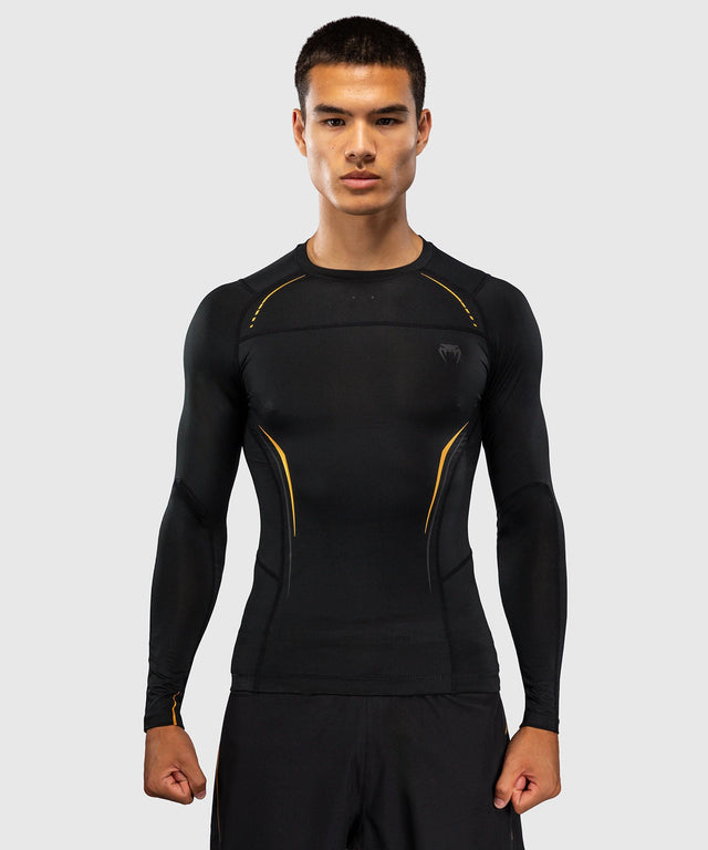 Venum Rashguard G-Core Lange Mouwen - Zwart/Goud