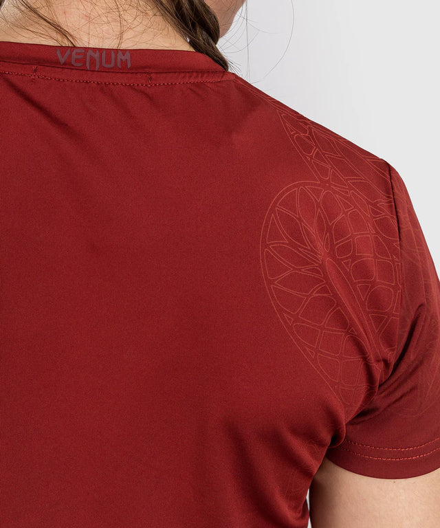 Koszulka Venum Serpenti Dry Tech Damska – Burgundowa
