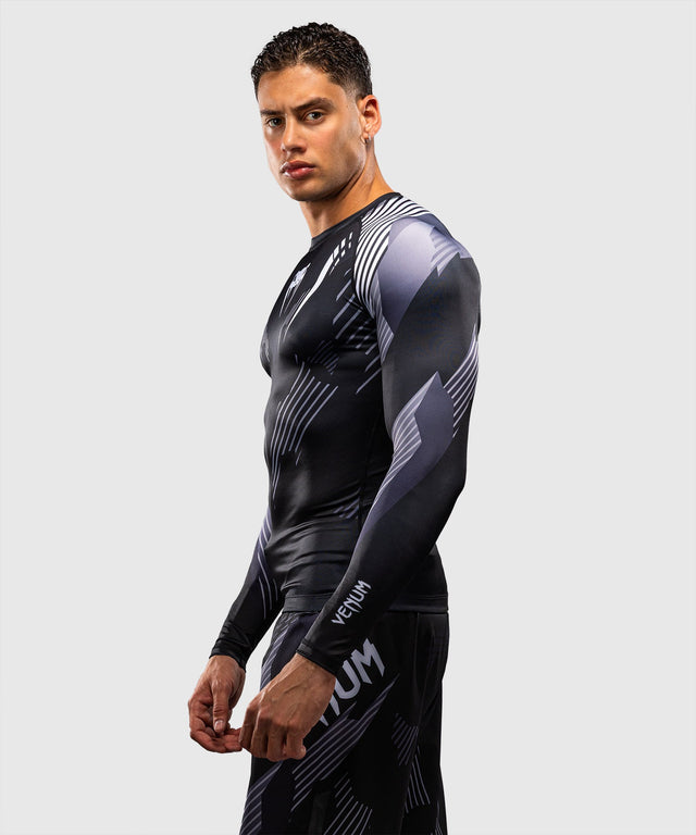 Rashguard Venum No-Gi 6.0 Dlouhé rukávy – Černá/Bílá