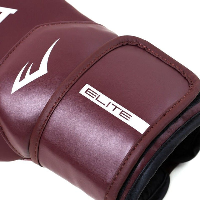 Everlast Elite2 Boxing Gloves - Bordeaux Red