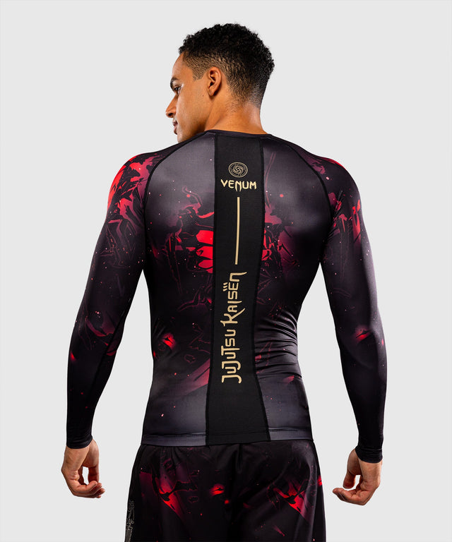 Venum Rashguard x Jujutsu Kaisen Itadori Lange Mouwen - Zwart/Rood