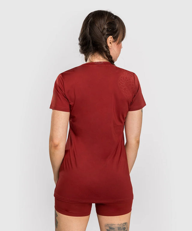 Koszulka Venum Serpenti Dry Tech Damska – Burgundowa