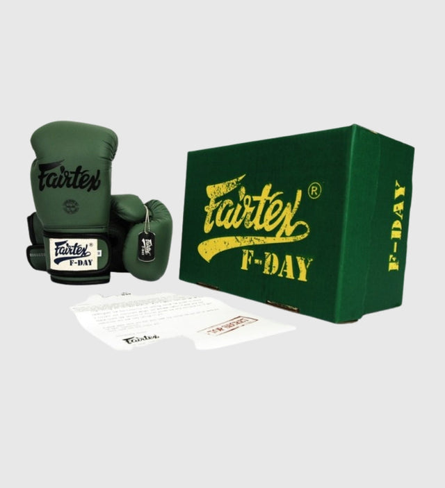 Rękawice bokserskie Fairtex BGV11 'F-Day' – Khaki