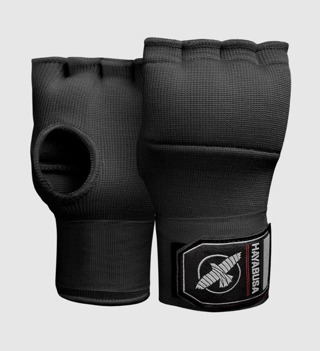 Hayabusa Rękawice wewnętrzne Quick Gel – Czarne – Bandaże bokserskie