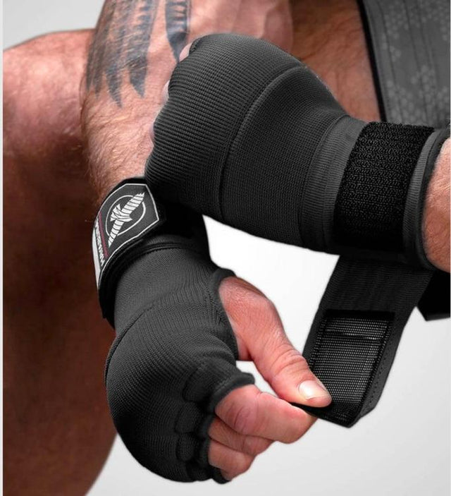 Hayabusa Rękawice wewnętrzne Quick Gel – Czarne – Bandaże bokserskie