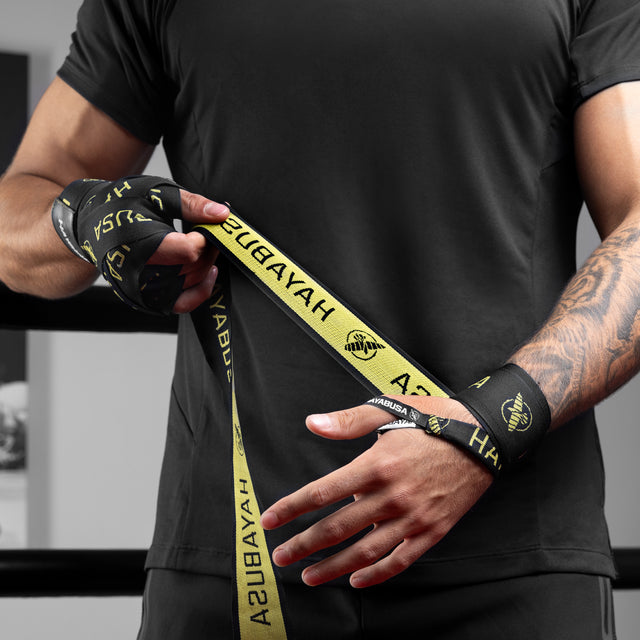 Hayabusa Deluxe Bandages - Black/Gold