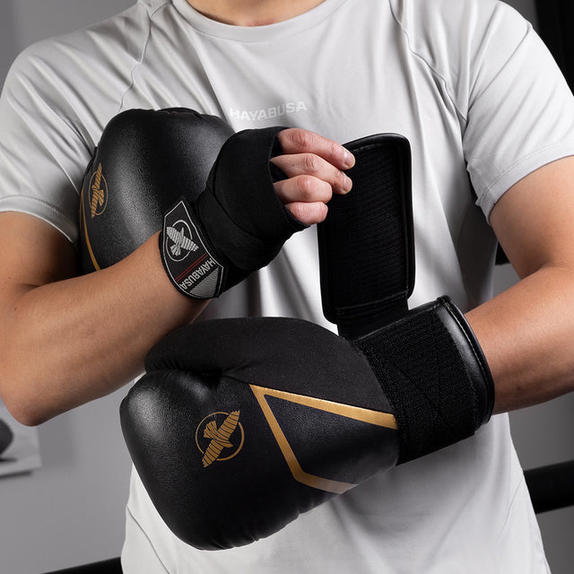 Mănuși de box Hayabusa E1 – Negru/Aur
