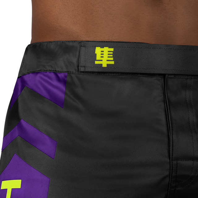 Hayabusa MMA Shorts Icon Lang - Zwart/Neon