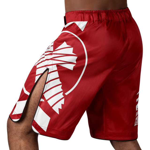 Hayabusa MMA Shorts Icon Lang - Rood/Wit