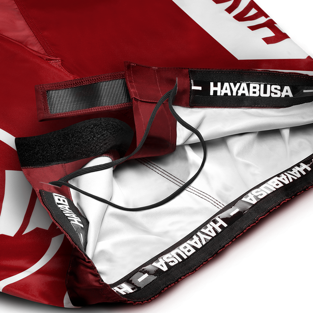 Hayabusa MMA Shorts Icon Lang - Rood/Wit