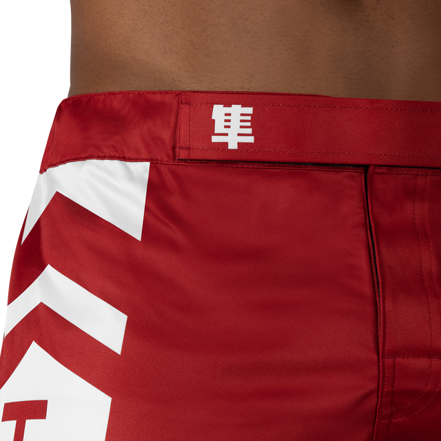 Hayabusa MMA Shorts Icon Lang - Rood/Wit