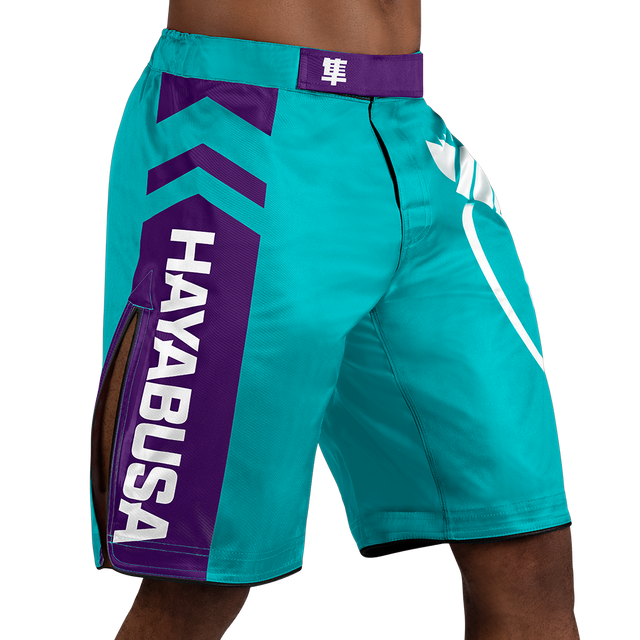 Hayabusa MMA Shorts Icon Long - Ocean Green