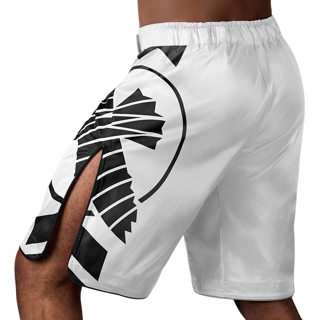 Spodenki MMA Hayabusa Icon Lang – Białe/Czarne