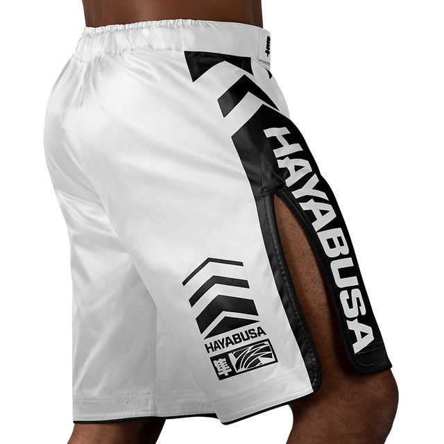 Spodenki MMA Hayabusa Icon Lang – Białe/Czarne