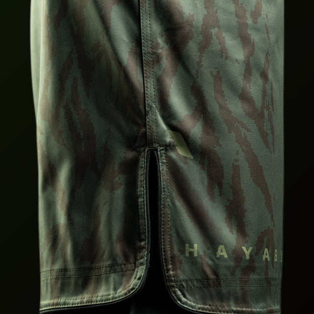 Hayabusa MMA Shorts Apex Lang - Tactisch Groen