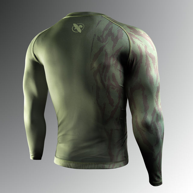 Hayabusa Apex Long-Sleeve Rash Guard - Tactical Green