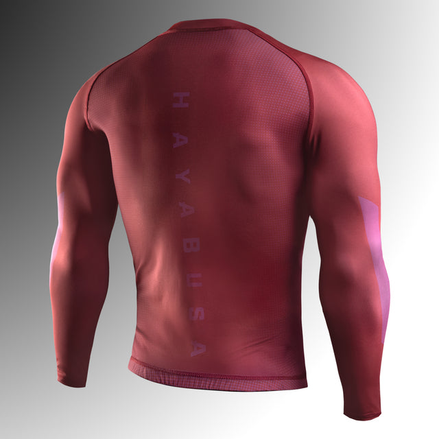 Hayabusa Core Long-Sleeve Rash Guard - Red