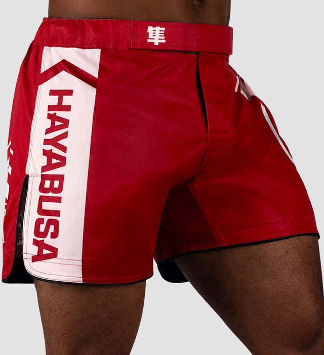 Hayabusa MMA Shorts Icon – Red/White