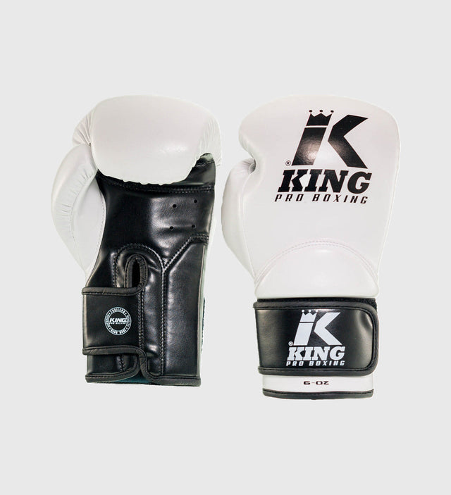 King (Kick)Bokshandschoenen Kids - Wit/Zwart - (Kick)Bokshandschoenen