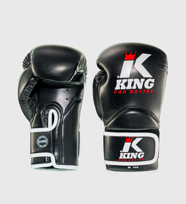 King (Kick)Bokshandschoenen Kids - Zwart/Wit - (Kick)Bokshandschoenen