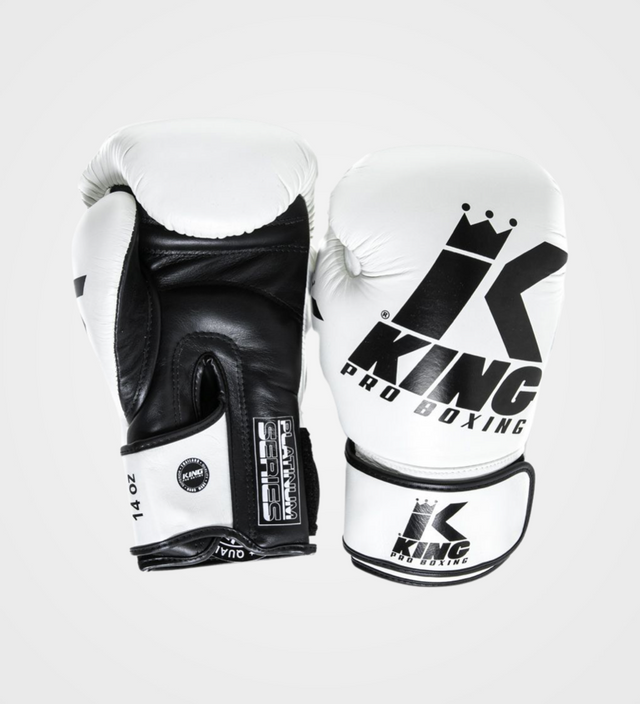 King Boxing gloves Platinum – White/Black – Boxing gloves