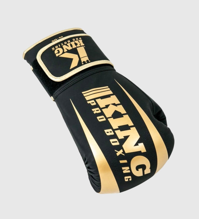 King (Kick)Bokshandschoenen Revo - Zwart/Goud - (Kick)Bokshandschoenen
