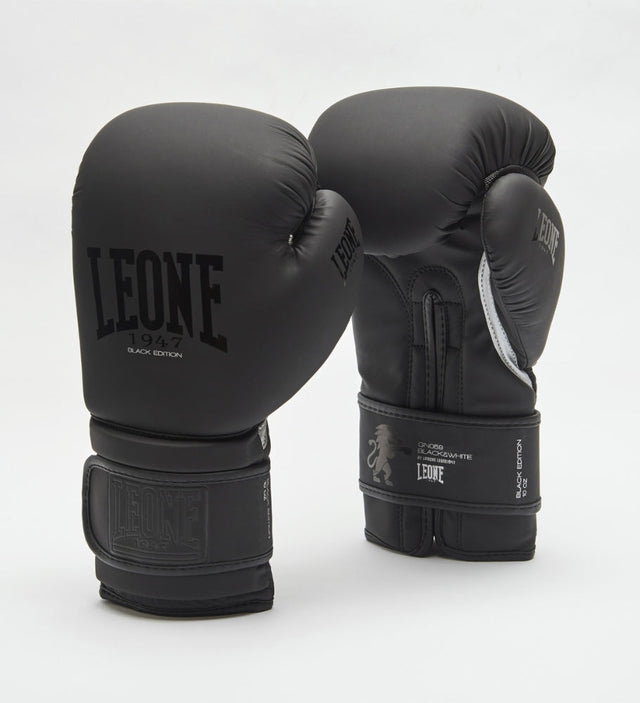 Leone (Kick)Bokshandschoenen GN059 - Zwart/Zwart - (Kick)Bokshandschoenen