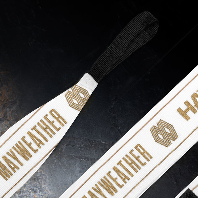 Hayabusa x Mayweather Hand Wraps Stretch – White/Gold