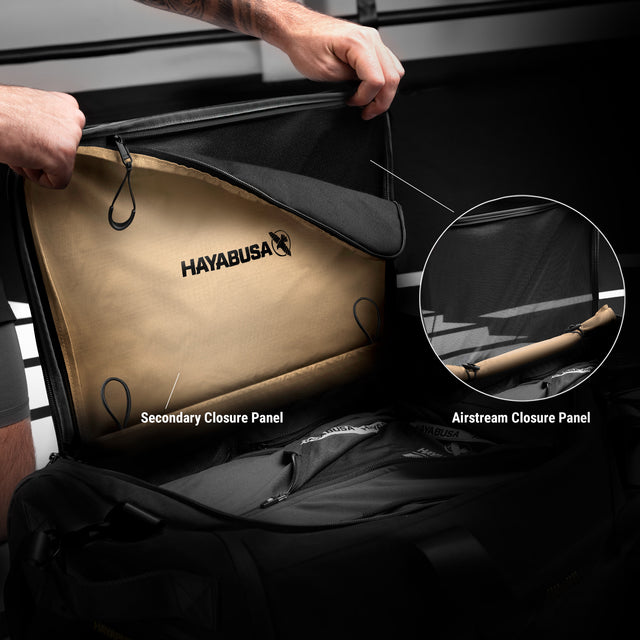 Hayabusa x Mayweather Sporttas Airstream - Zwart/Goud