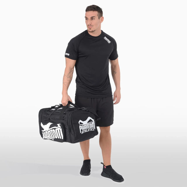 Torba sportowa Phantom 'Team' – Czarna/Biała – Torba sportowa