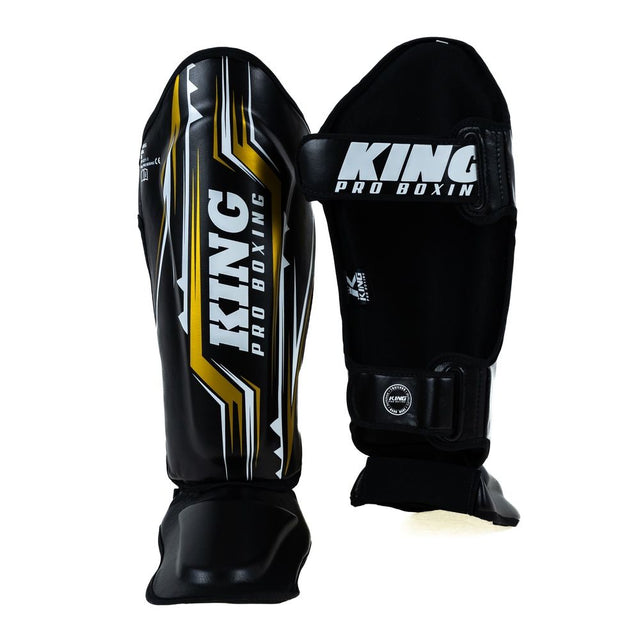 Ochraniacze na piszczele King Pro Boxing Spartan – Czarne/Żółte