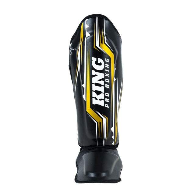 Ochraniacze na piszczele King Pro Boxing Spartan – Czarne/Żółte