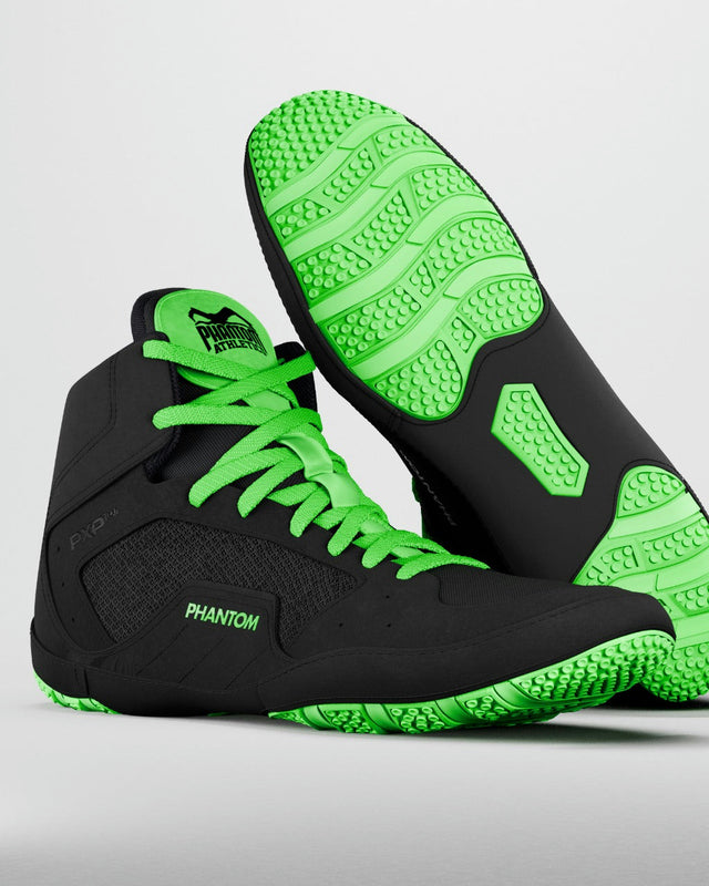Buty zapaśnicze Phantom Athletics Tactic – Zielone neonowe