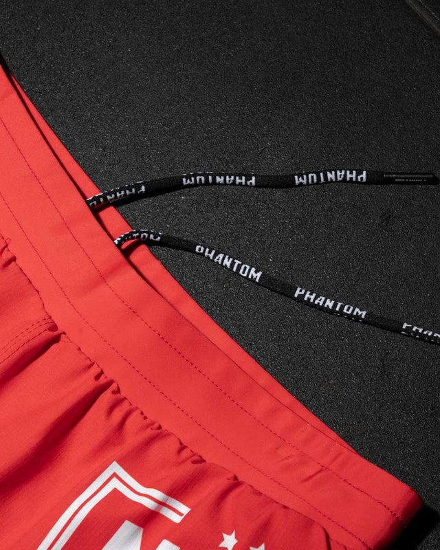 Pantaloncini MMA Phantom Athletics Fusion-R Make MMA Great Again – Rosso